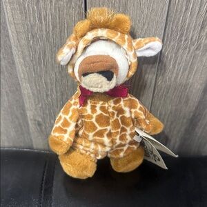 Vintage Ganz Wee Bear Village 5" Plush Stretch The Giraffe Bear With Tag